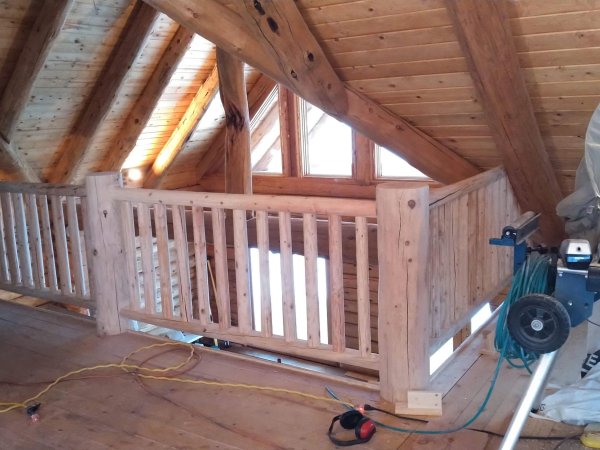 Lodgepole Pine Log Railing - Image 2 by Cabe Construction, LLC